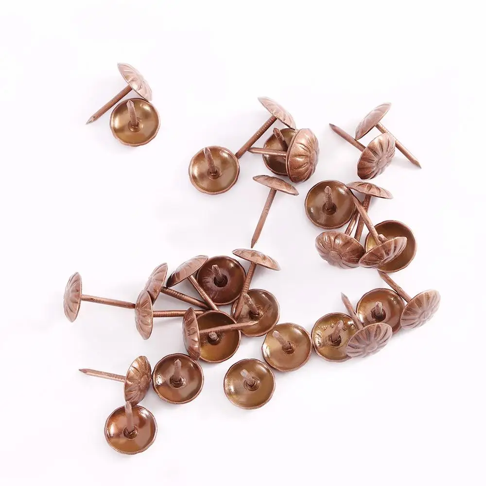 Gold Silver Copper Red Table Woodwork Tool DIY Home Upholstery Fasteners Furniture Hardware Pushpins Tacks Decorative Nails