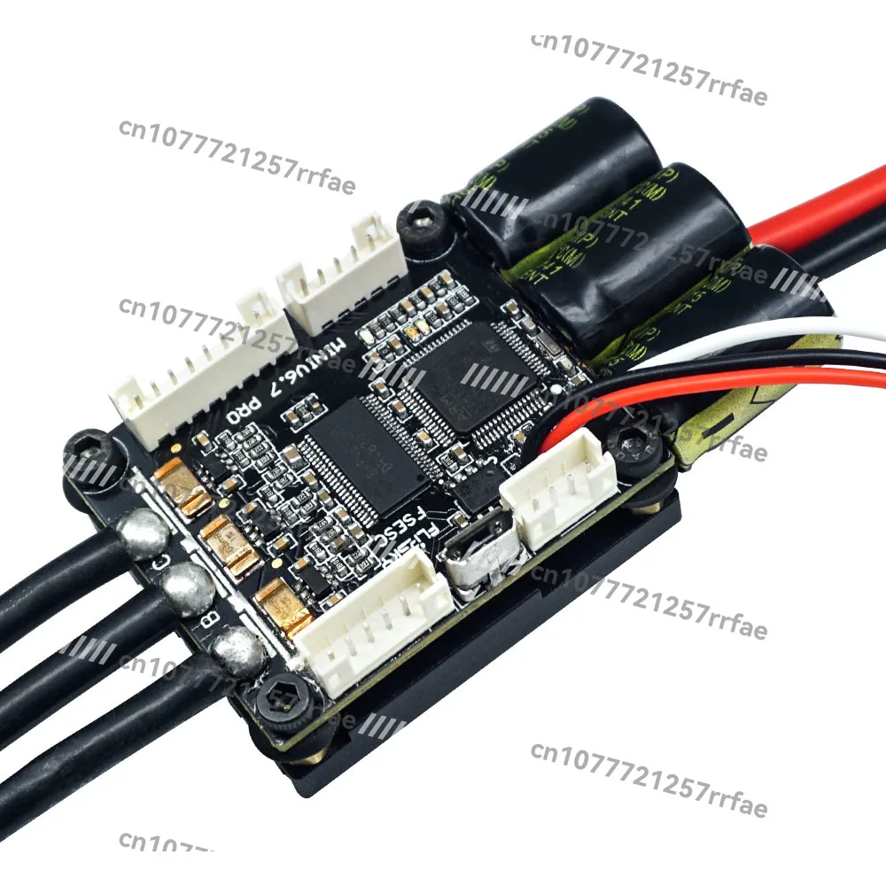 Mini FSESC6.7 PRO 70A with Aluminum Anodized Radiator Base on VESC6.6