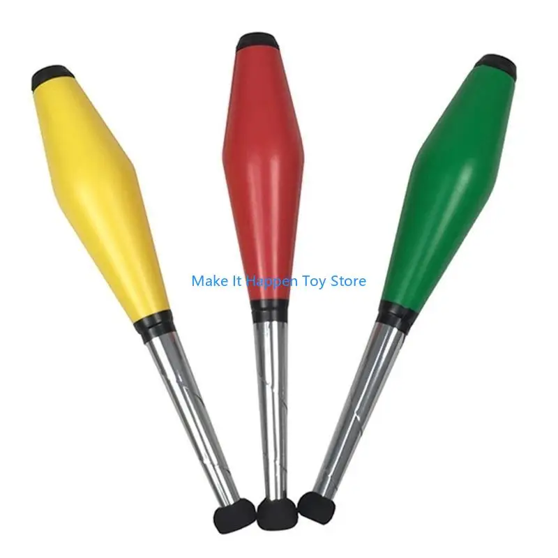28EC 어린이 스포츠 장난감 저글링 핀 세트 야외 어린이 저글링 훈련 스틱 도구