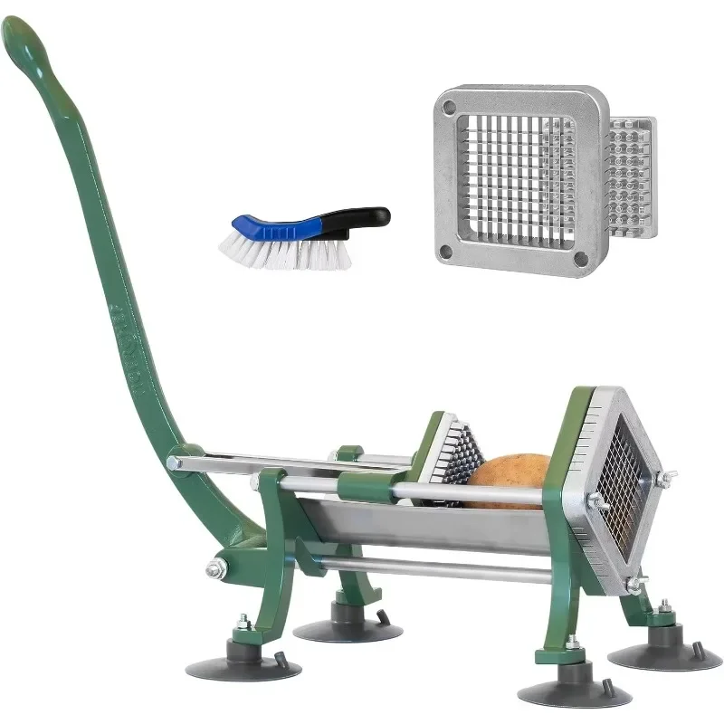 Stainless Steel Manual Potato Cutter Machine for French Fries Potatoes Carrots Cucumbers Vegetables-Core Gear Components