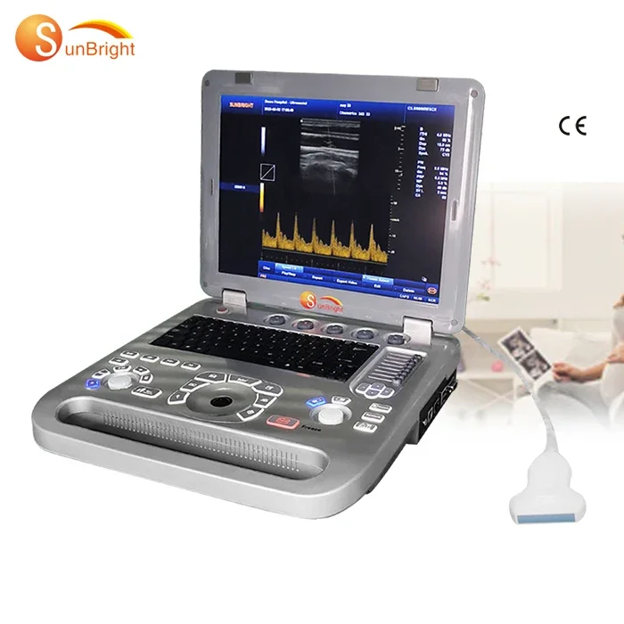 Full digital portable 3D echocardiography doppler ultrasound machine with probes