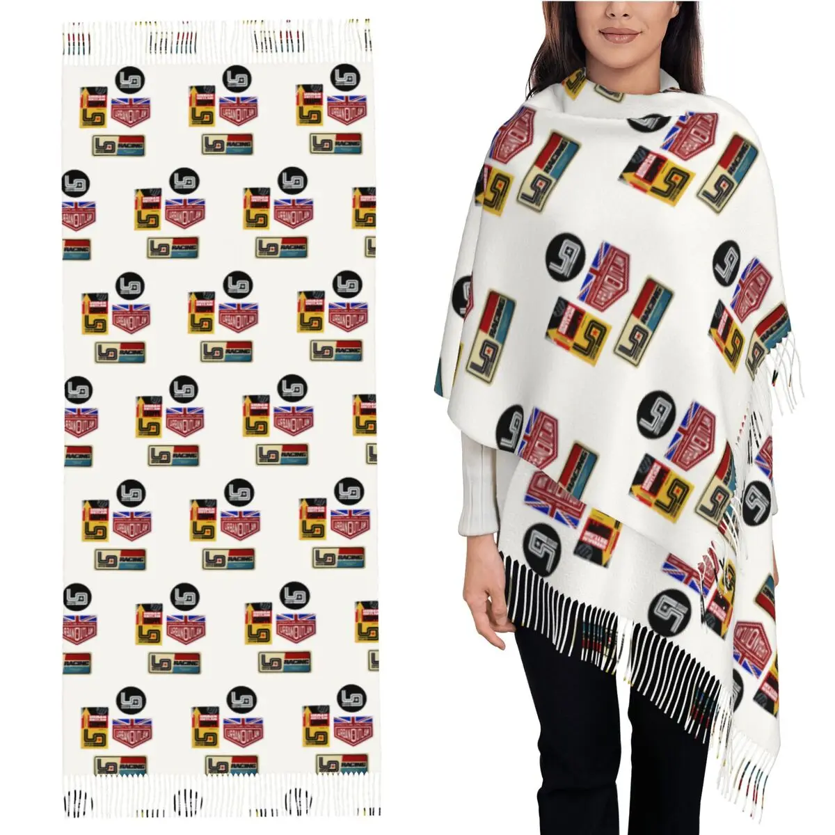 

Magnus Walker - Urban Outlaw Racing Scarf Tassel Scarves for Women Soft Warm Shawls and Wraps Large Fall Winter Shawl Wrap