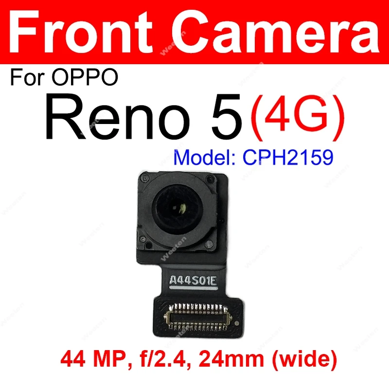 Back Front Selfie Facing Camera Module Ultrawide Camera Flex Front Rear Main Camera For OPPO Reno 5 5 Pro 4G 5G Repair Parts