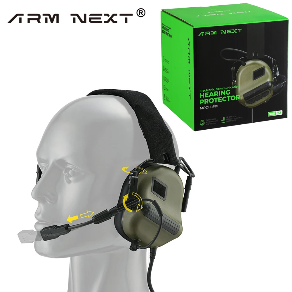 ARM NEXT Electronic Tactical Headphone Shooting Protection Noise Canceling Earmuff Military Communication Earphones