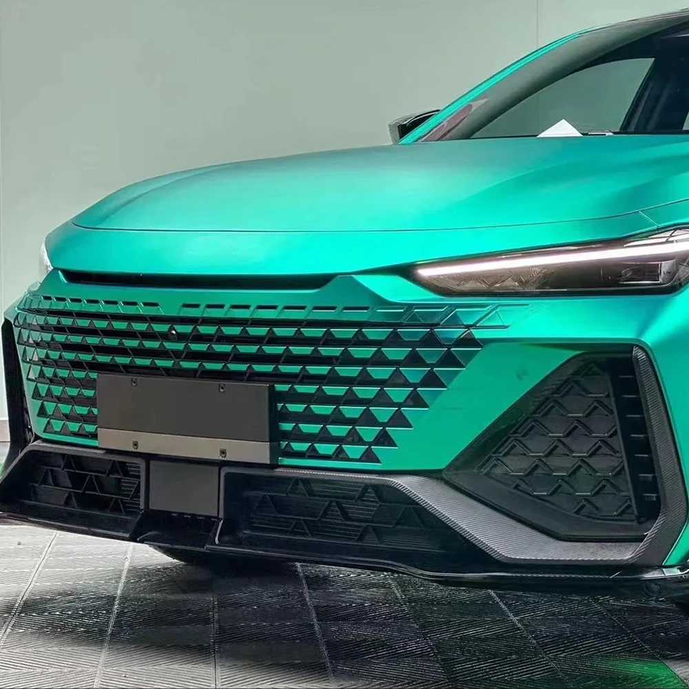 

Matt Chrome Mineral Green Car Sticker Vinyl Film Color Change PET Bubble Free Film PVC Decal Car Accessories Interior Exterior