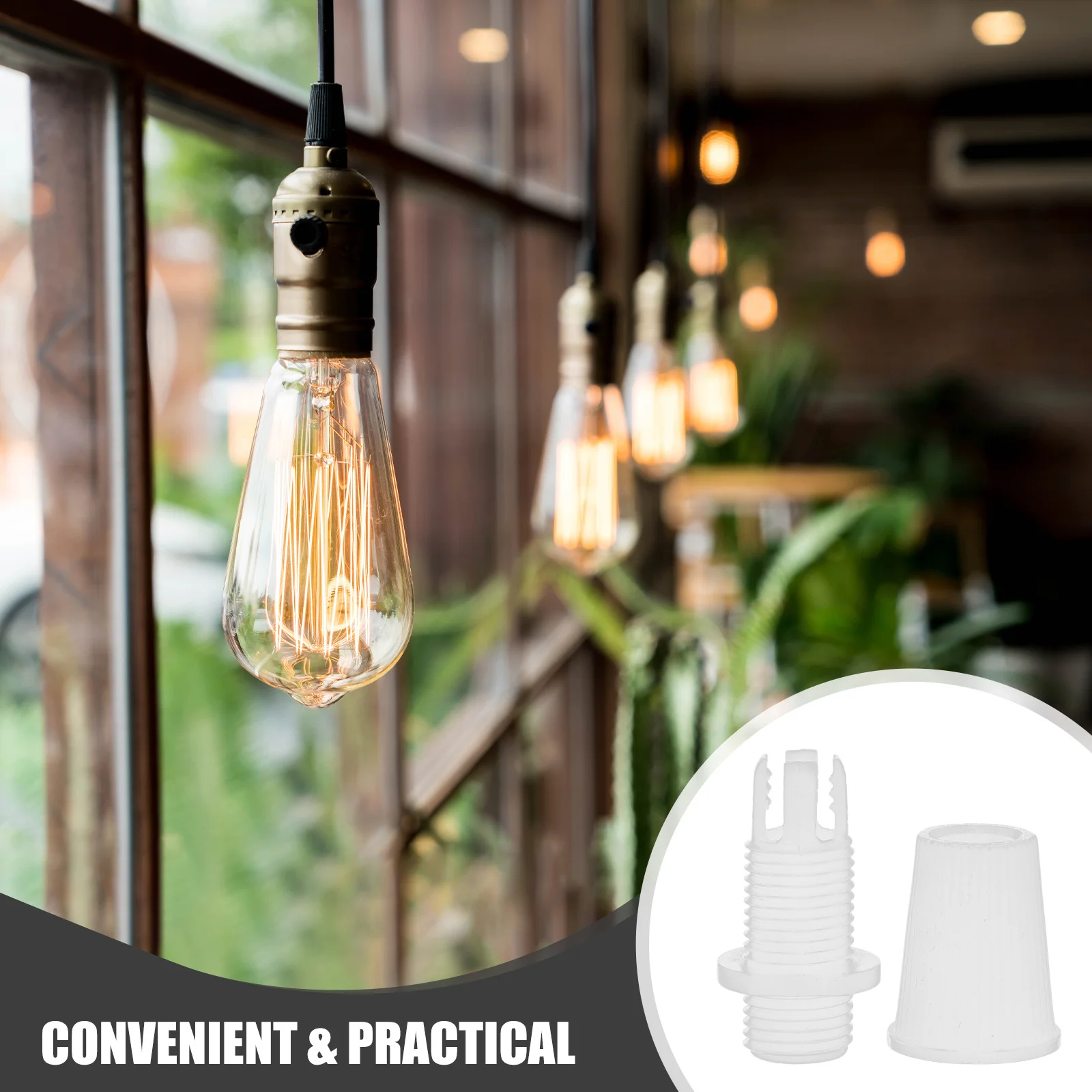 50 قطعة كابل سلالة الإغاثة قبضة الحبل القبضات ل قلادة ضوء الأسلاك تحديد المشبك ضوء المظلة الحبل قبضة تركيب بسيط لا