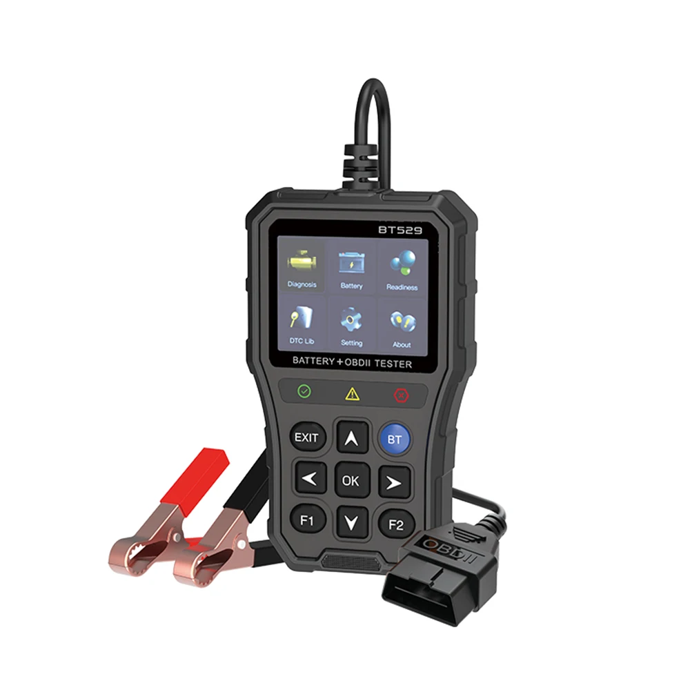 BT529 OBD Car Battery Tester Internal Resistance Check Battery Health Monitor Vehicle Scanner System Check Tool