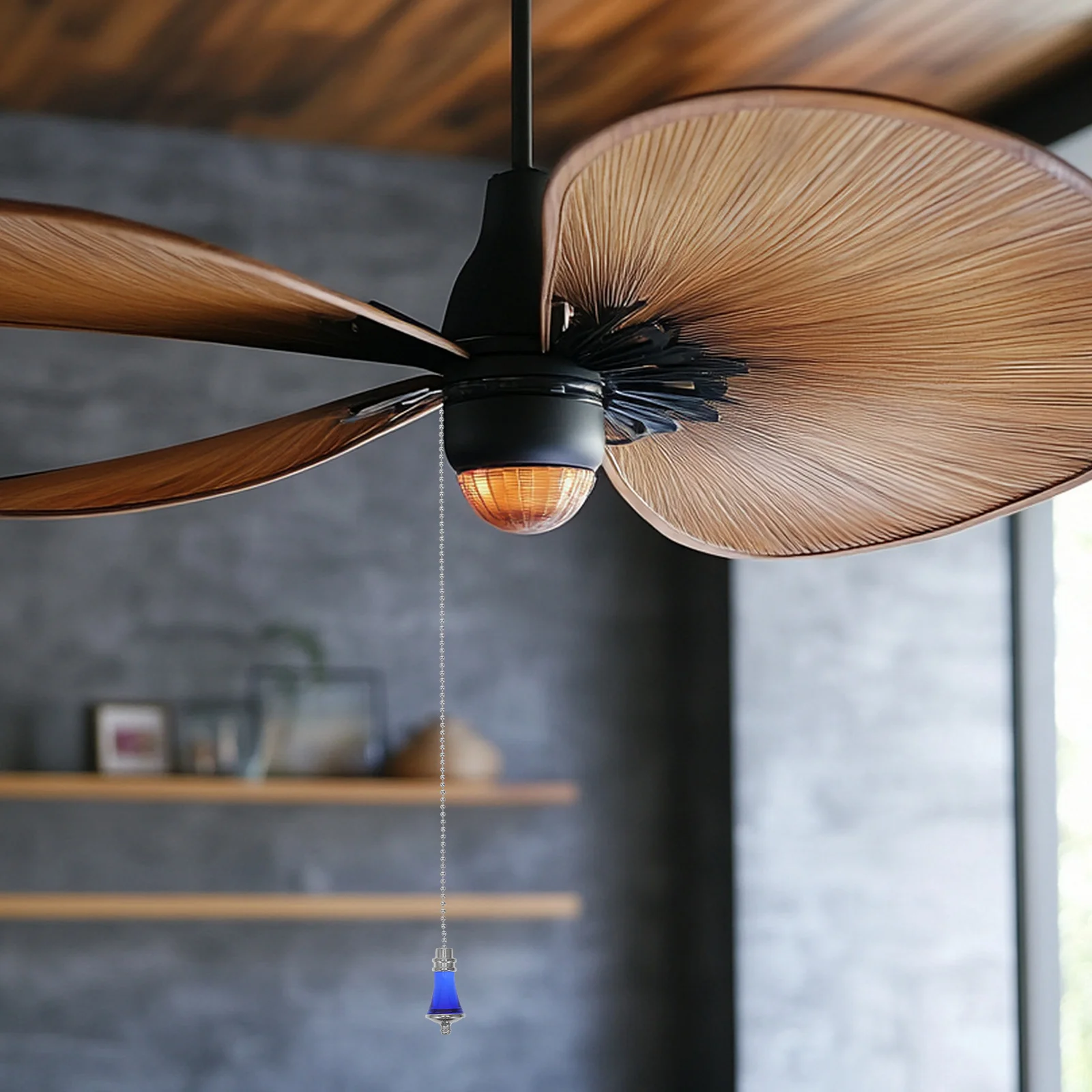

Retro Ch Ceiling Fan Pull Chain Decorative Crystal Vintage Glass Pendant Beaded Chain Extension Lighting Accessories