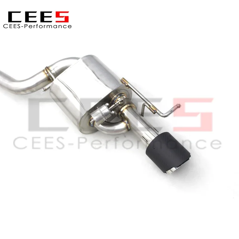 CEES Valved Catback Exhaust System For BMW BMW Z4 E89 2.5L/3.0L/2.0T/3.0T 2009-2017 Stainless Steel Carbon Fiber Tip Resonators view 6