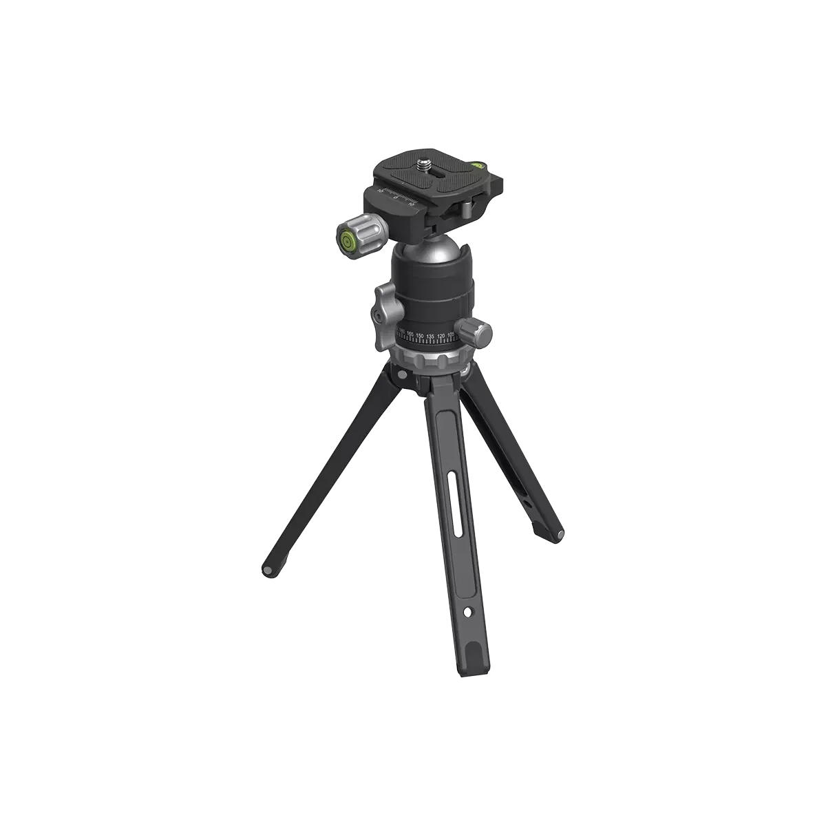 Vector Optics RokStad FLA Tisch-Ministativ mit Kugelkopf-Set, max. 15 kg (33 lbs), vollständig CNC-gefertigt, 1/4-Zoll-Adapter für Benchrest und Videoaufnahmen – Detail 6