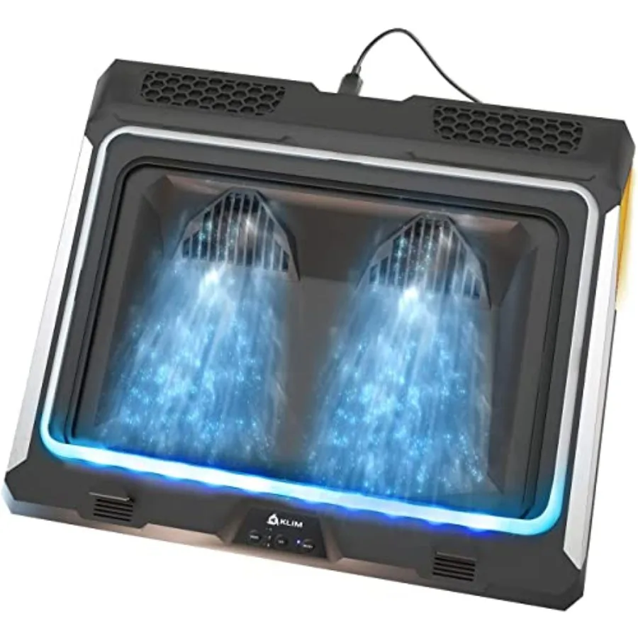 

Mistral Laptop Cooling Pad - New - Powerful Turbo-Laptop Fans 4500 RPM - Rubber Seal and Dust Filters for Maximum Performance -