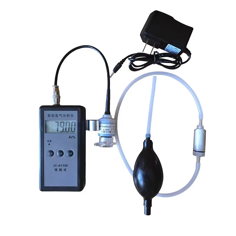 High-Precision Portable Argon Purity Analyzer ZY-20A with 99.999% Detection Accuracy, Gas Monitor with Alarm for Industrial Use