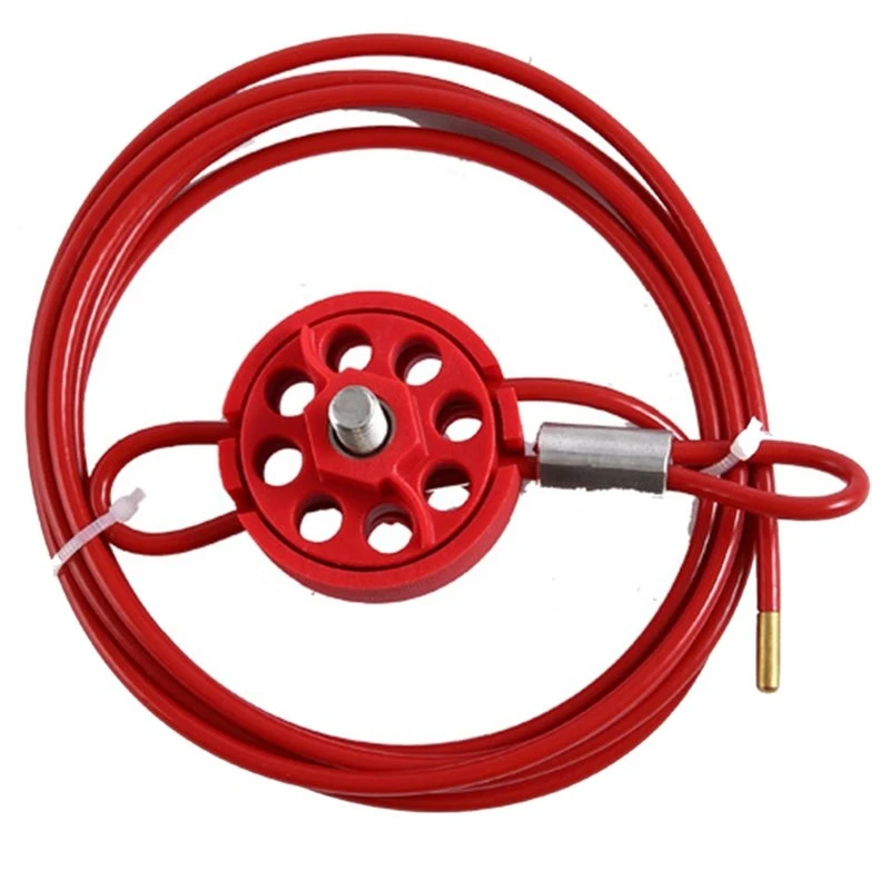 ABMO Adjustable Cable Lock Wide Application For Industrial Safety - Reliable Locking Handle,Supports Multiple