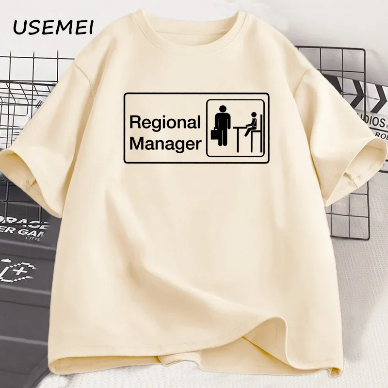 

Regional Manager T Shirt Dad and Son Matching T-Shirts Fathers Day Tee Shirt Unisex Clothing Cotton Short Sleeve Tees Clothes