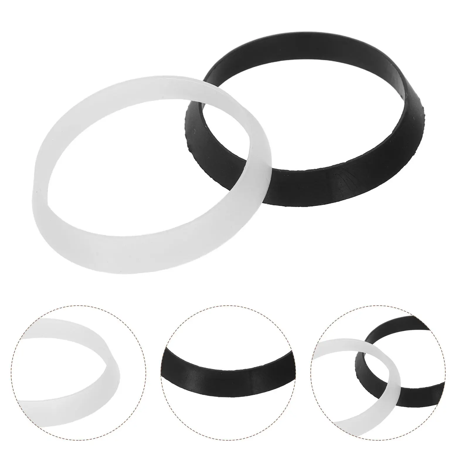 24Pcs 38Mm Strainer Gasket Sink Waste Seal Nitrile Rubber Waterproof Leakproof Tapered Design for Home Commercial Drain Systems