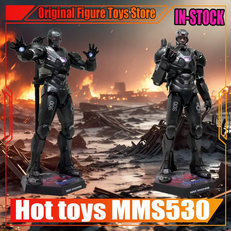 

Original Hot Toys War Machine Actin Figures 1/6 The Avengers War Machine Rhodes Figurine Ht MMS530 Alloy Diecast Collection Toys