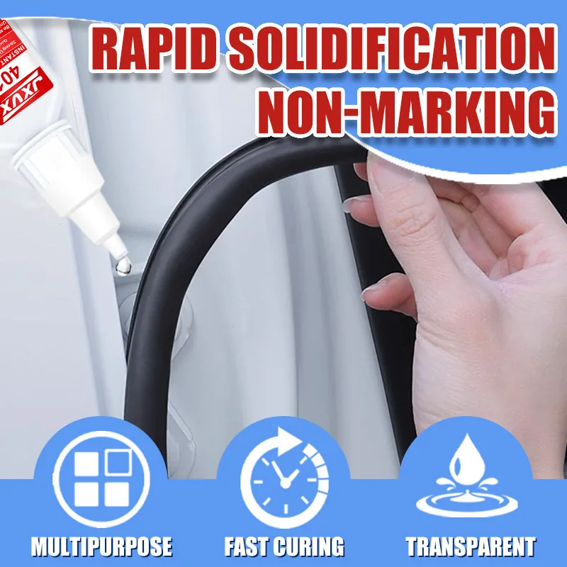 401 Суперклей Сверхпрочный Прозрачный Обувь Цианоакрилат Быстросохнущий Мгновенный клей Кожа Резина Дерево Металл Пластик Аксессуары 20 г Многофункциональный клей.