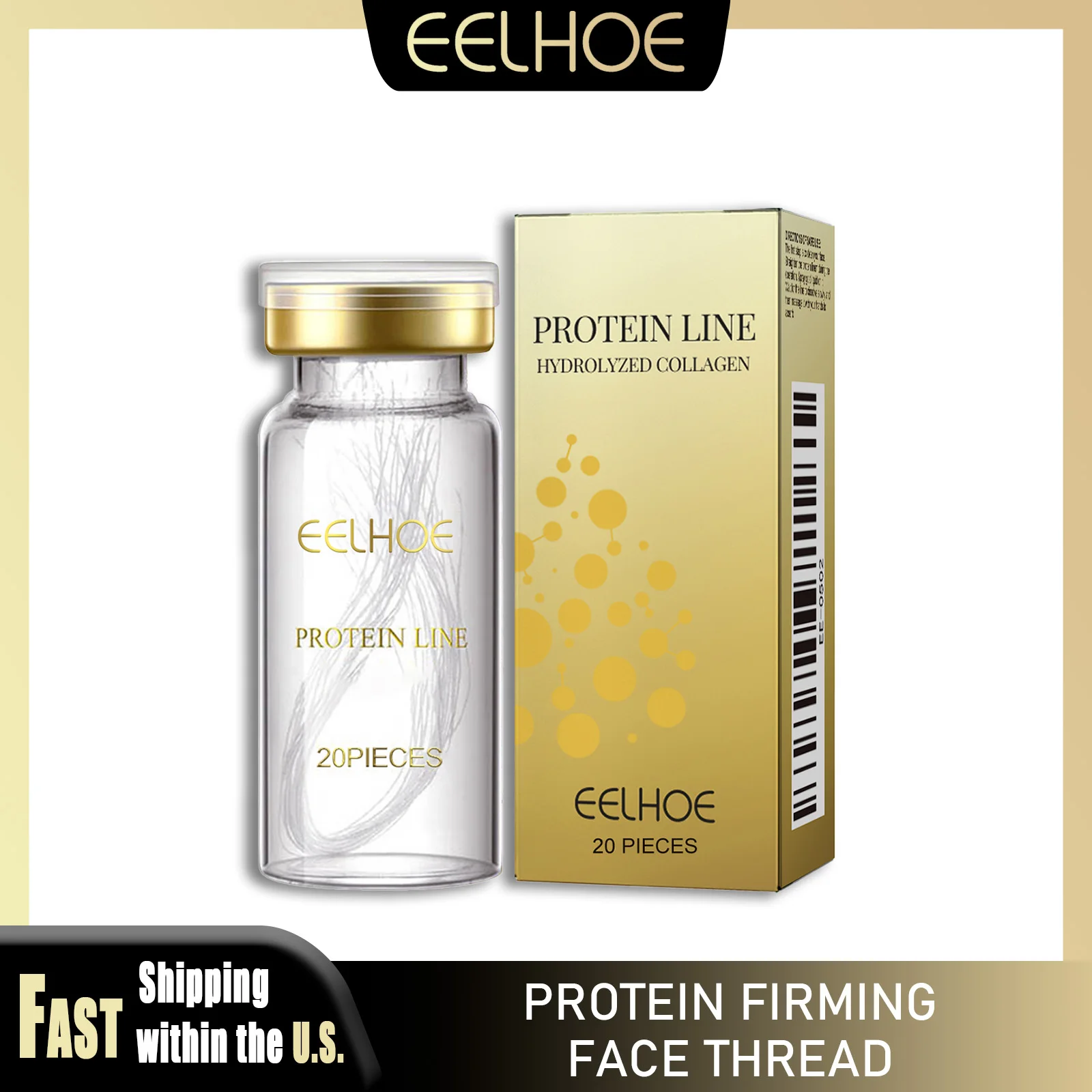 

EELHOE Absorbable Protein Thread Firming Skin Anti-wrinkle Soluble Collagen Facial Essence Moisturizing Face Lifting Threads
