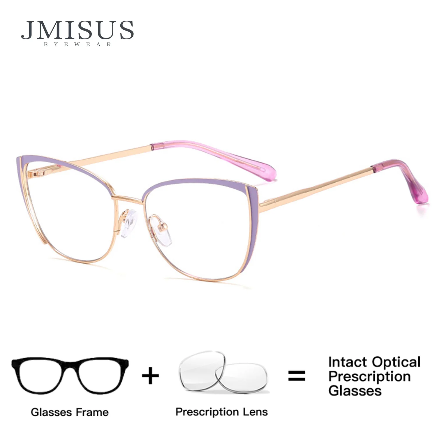 Lunettes optiques métal anti-lumière bleue