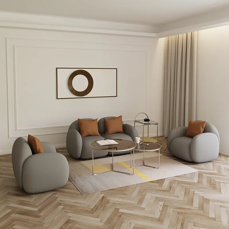 Nordic Beauty Salon Reception Sofa Modern Simple Living Room Clothing Store Office Sofa High-end Office Furniture Transat FYOS