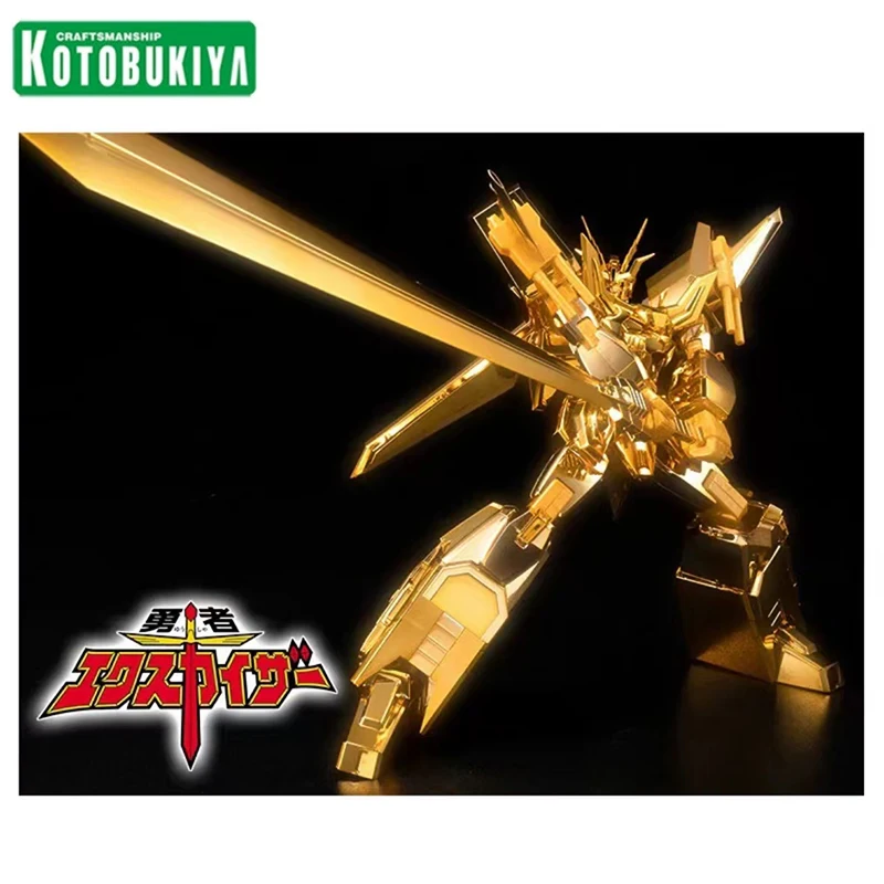 

Original BANDAI Kotobukiya The Brave Fighter Great Exkizer Gold Plated Ver Model Kit Gundam Morphing Plastic Action Toy For Boys