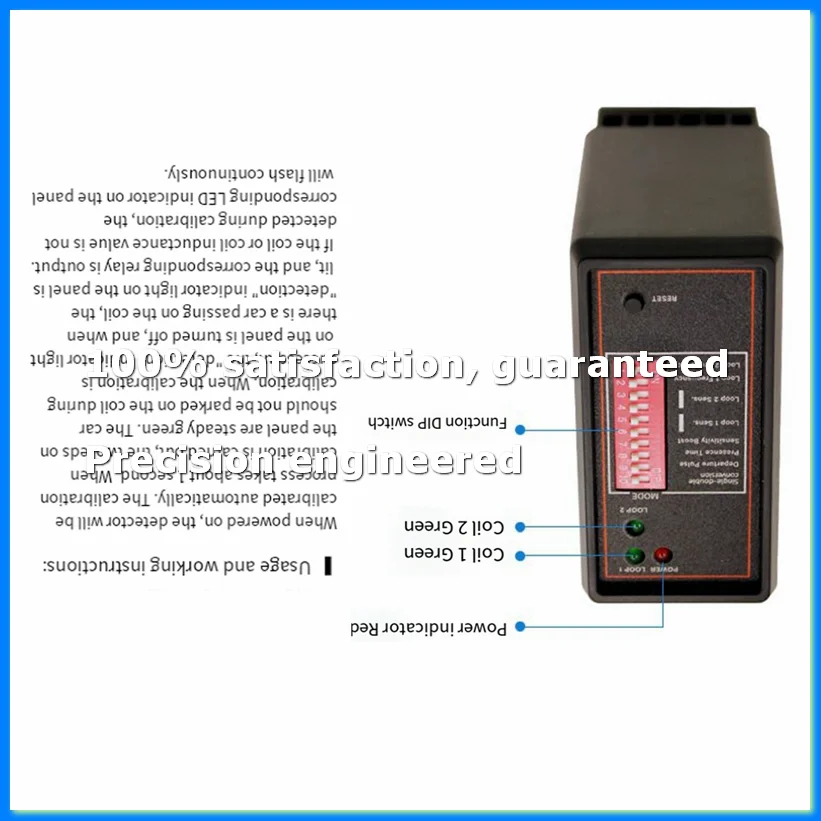 Smart Parking Double Channel Vehicle Exit Car Loop Detector PD232 Loop Detector for Access Control System Parking System-A73M