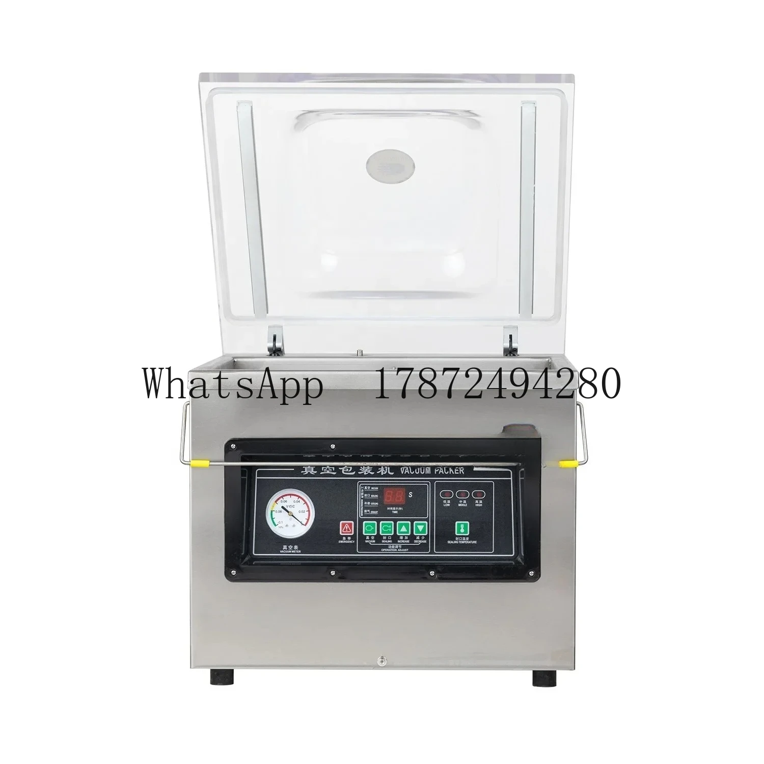 WANHE DZ-400  top food vacuum packaging machine single chamber vacuum packing sealer meat desktop vacuum packing machine