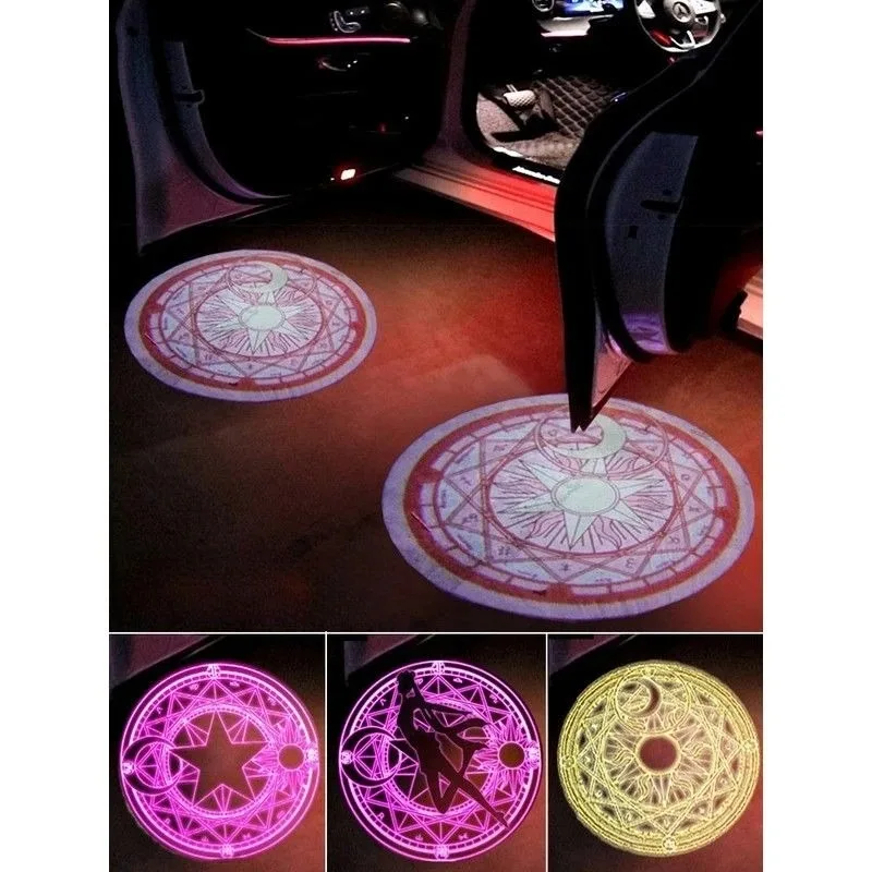 Anime Sailor Moon Projector Lamps Tsukino Usagi LED HD Projector Light Take Pictures Props Cute Car Decoration Lnduction Lamp view 2