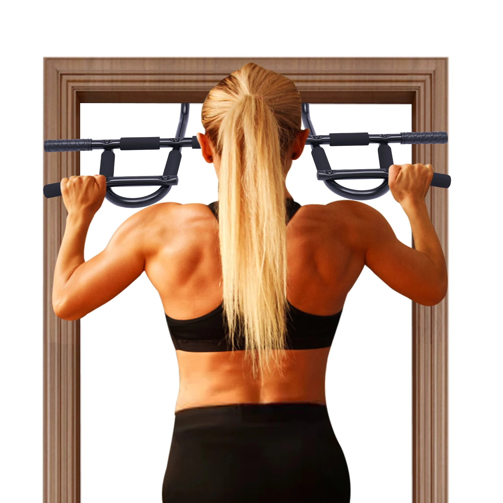 Bar Pull up Chin up Bar untuk pintu, Bar Pull-up multifungsi, Bar pullup olahraga untuk Gym rumah latihan tubuh atas