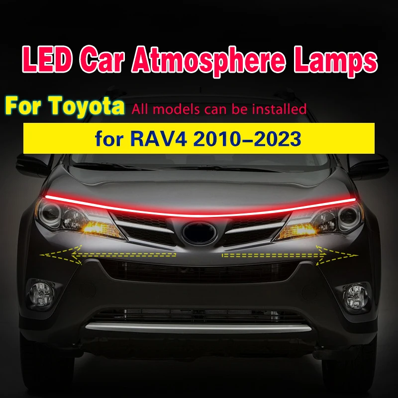 

1pcs Car LED Daytime Running Light DRL For Toyota RAV4 2010-2023 Scan Starting Car Decorative Atmosphere Lamps DRL Fog Lamp 12V