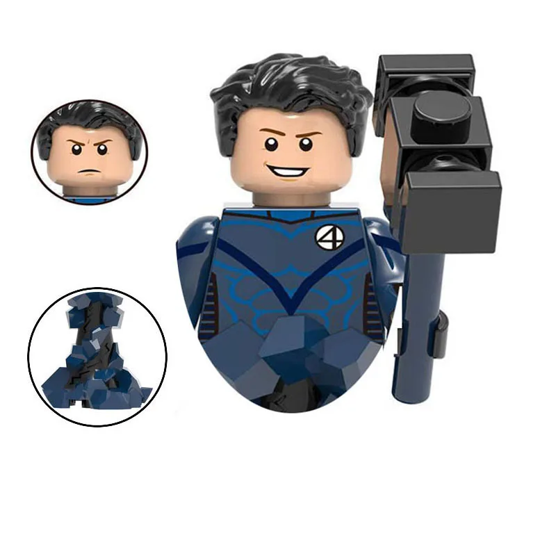 Factory Outlet!!! Building Block Toys Bricks Heros Thing Invisible Woman Mister Fantastic Four Reed Richards Gift For Kids