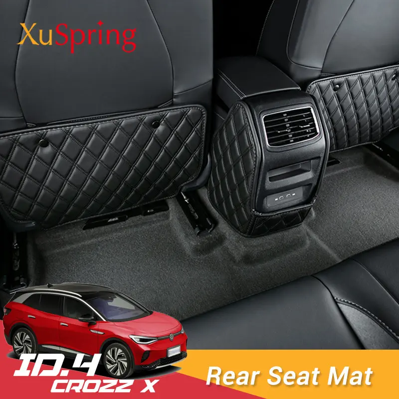 3pcs/set Car Rear Seat Anti-kick Mat For VW ID.4 ID4 X CROZZ 2021 2022 2023 Styling Protective Pad Cover Case Cushion Sticker