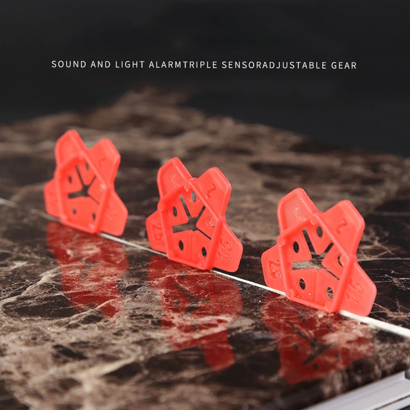 Pro-level 5In1 50Pcs Tile Spacers Clips for Perfect Ceramic Leveling