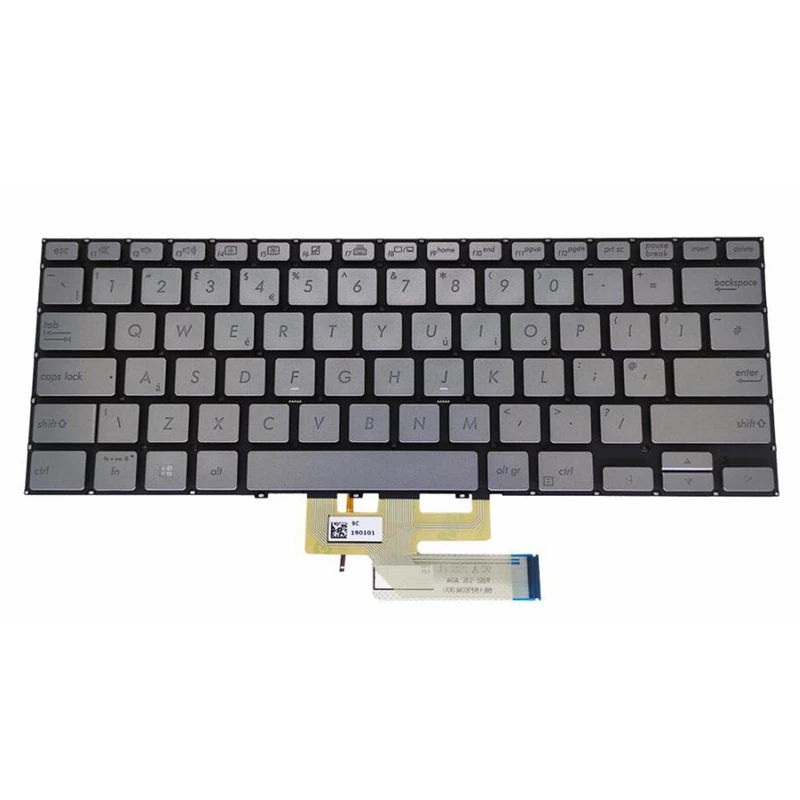 Imagem -03 - Teclado la us ru po para Asus Zenbook Flip 14 Ux462 Ux462da Um462 0knb0262nus00 Retroiluminado Novo