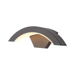 Lampada da parete a LED per esterni, lampione, con sensore di movimento, corpo in alluminio, resistente alle intemperie, per illuminazione portico o giardini