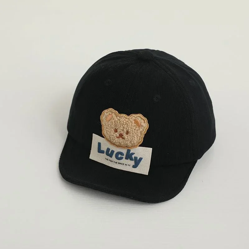 Kids Baby Boy Baseball Cap Cartoon Bear Embroidery Summer Trucker Hat Beach Sun Hat for Toddler Newborn Outdoor