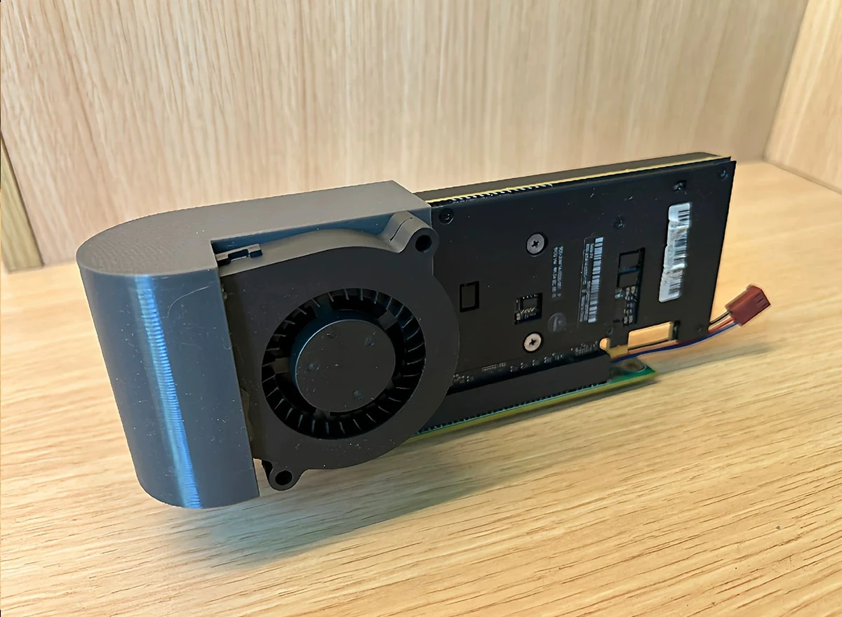 New U-Shaped Turbo Fan Cooling Mod for NVIDIA for Tesla P4 T4 M4 Low-Profile Compute GPU