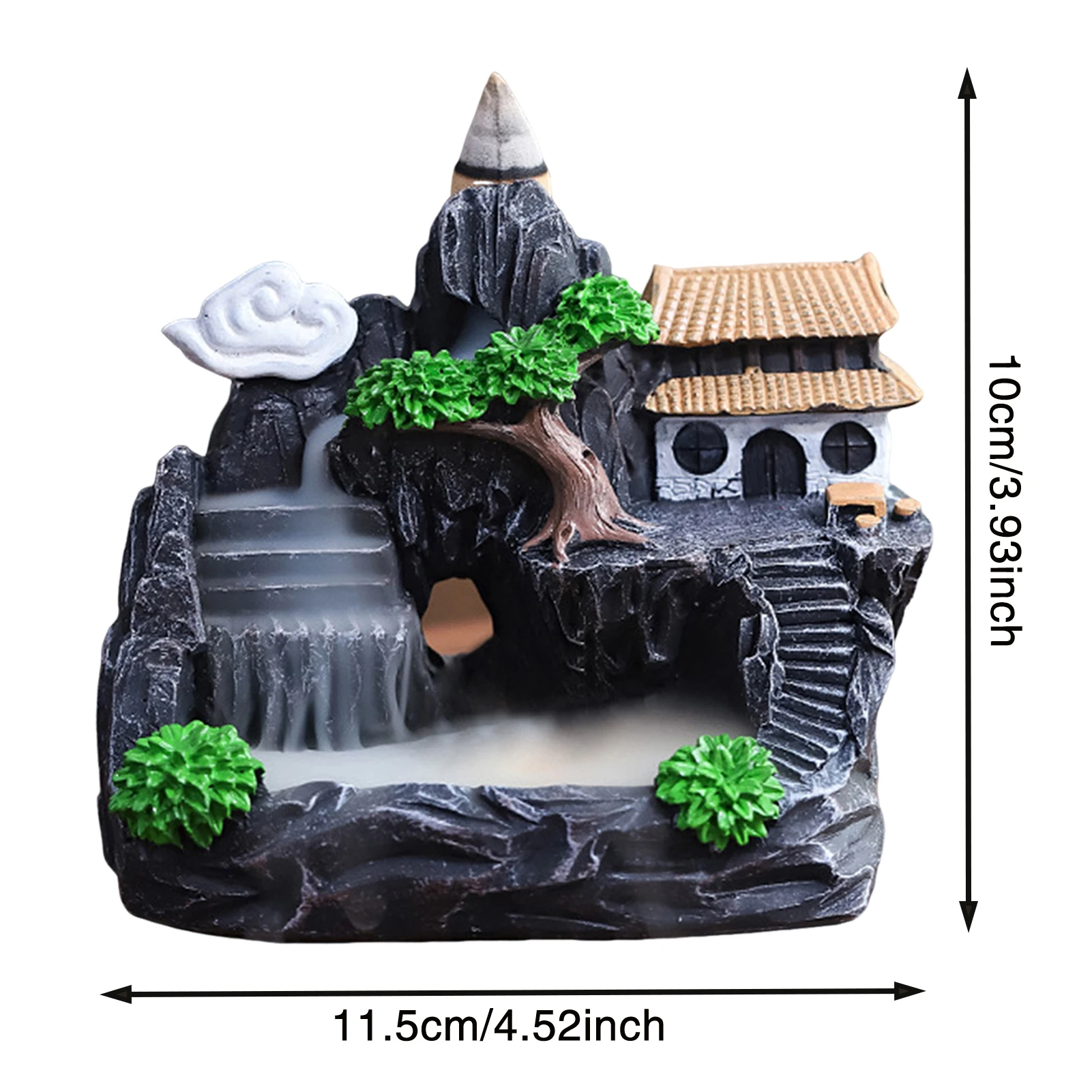 بخور ارتجاعي من السيراميك على الطراز الصيني، بخور ارتجاعي لتهدئة العواطف، تخفيف القلق #3