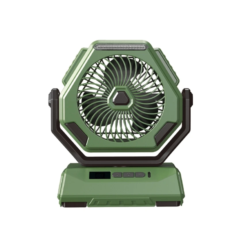 Ventilador Ventilador pequeno silencioso USB com luz LED Ventilador elétrico recarregável