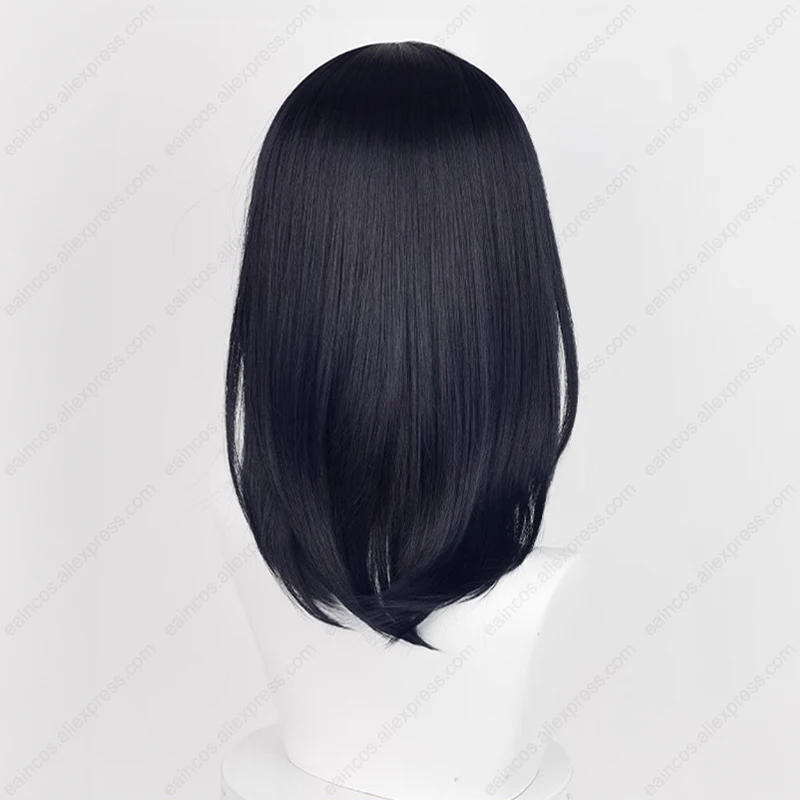 Anime Shimizu Kiyoko Cosplay Wig 46cm Long Blue Black Wigs Heat Resistant Synthetic Hair