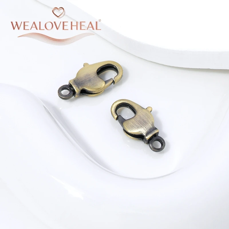 armband verschluss，Antike Bronze-Messing-Karabinerverschlüsse für Armbänder, Halsketten, DIY-Haken, Kettenverschlüsse, Zubehör, Schmuckherstellung, Großhandel – Detail 18