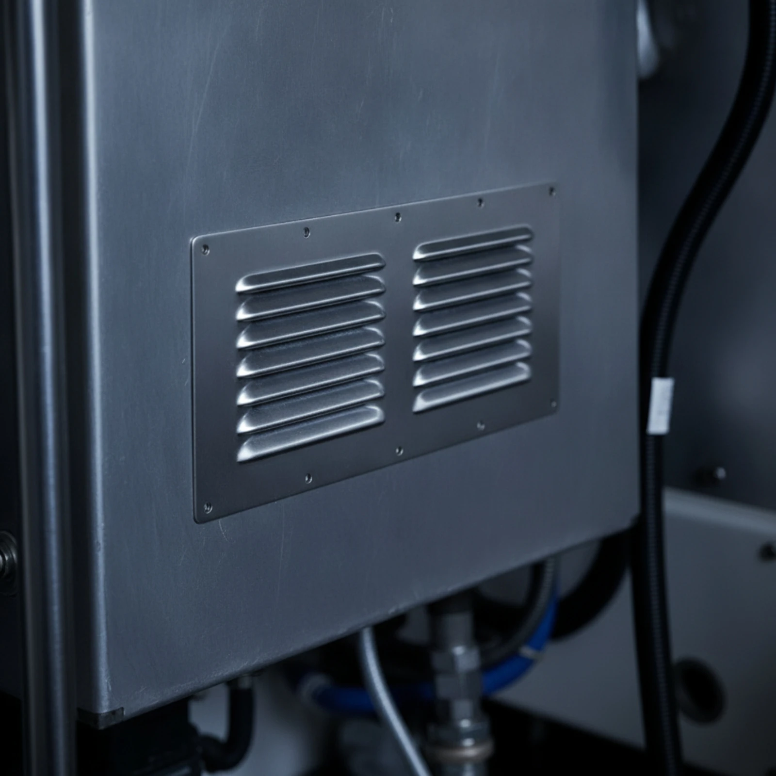 Air Exhaust Grille Easy to Install Divided Louver Vent Cover Stainless Steel Boat Ventilation Grill Slim