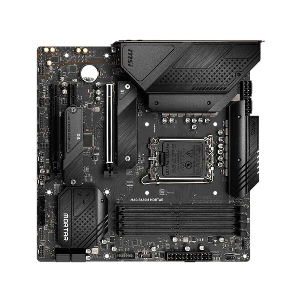 MSI MAG B660M MORTAR Motherboard Support i9-14900K i7-14700K i5-12400F i3-12300 LGA1700 DDR5 4800MHz 192GB NVME M.2 PCle 4.0