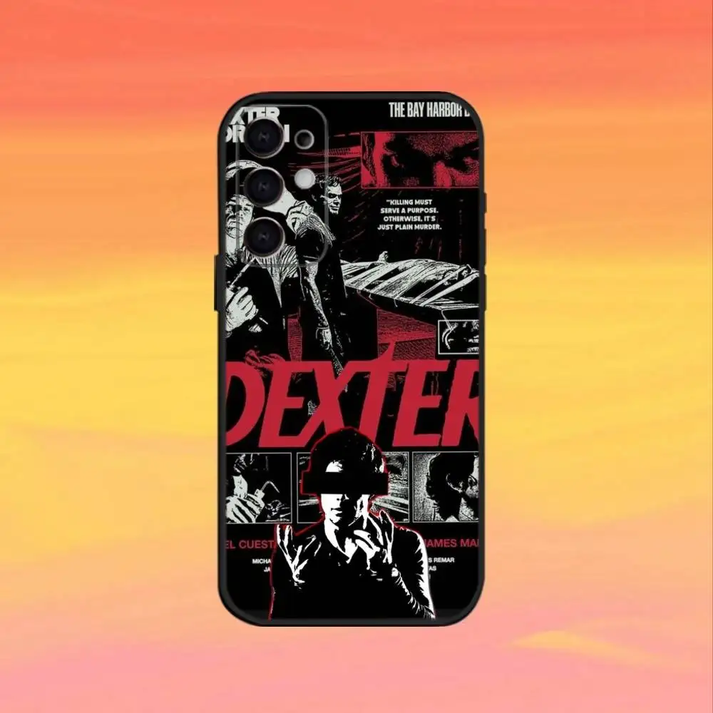 Чехол для телефона Dexter M-Morgan для Samsung S25, S24, S21, S22, S23, S30, Ultra, S20, Plus, Fe, Note, 10,9,5G, черный чехол