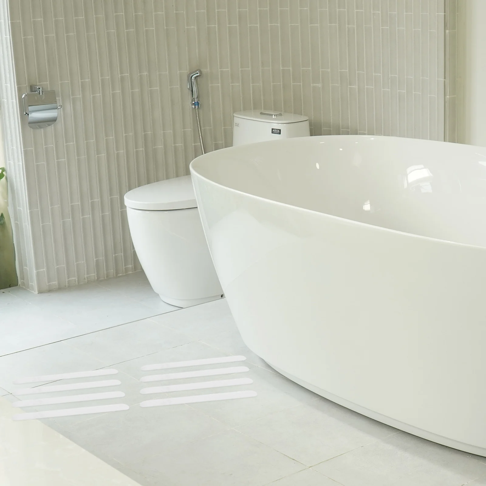 

10pcs 10 Pack Shower Floor Stickers Slip Tape Safety Anti Strips -slip Grips Stair