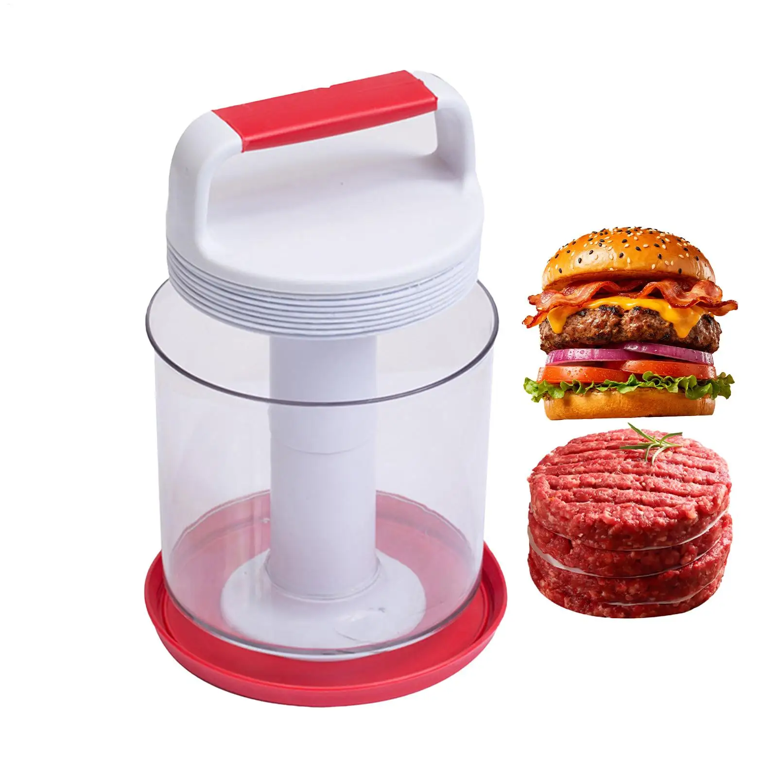 Burger Press Patty Maker Non-Stick  Hamburger Patty Press Mold Multifunctional Meat Patty Maker Hamburger Meat Press Maker
