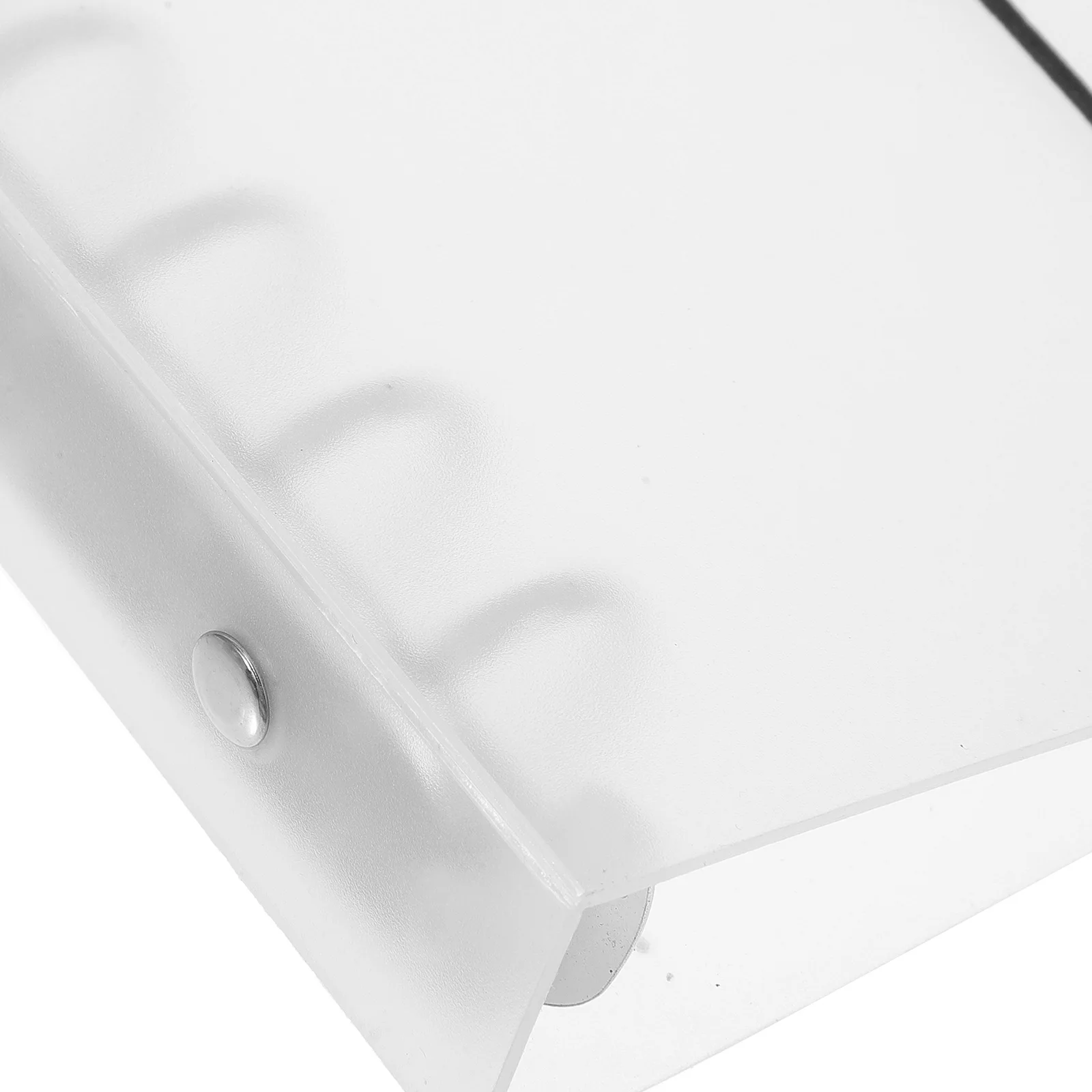 

2Pcs Notebook Binder File Folder Organizer Office Storage Metal PP Material Portable A5 A7 Planner Clear Binder Document