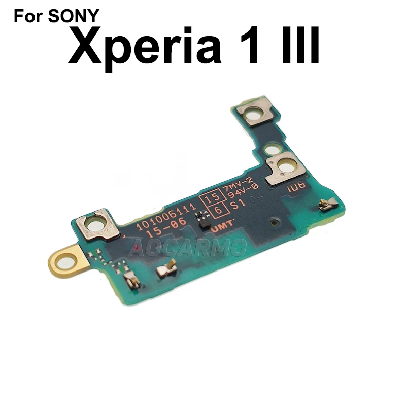 Aocarmo For Sony Xperia 1 III / X1iii MARK3 XQ-BC72 BC62 BC52 Bottom Microphone MIC PCB Circuit Board With Antenna Connector