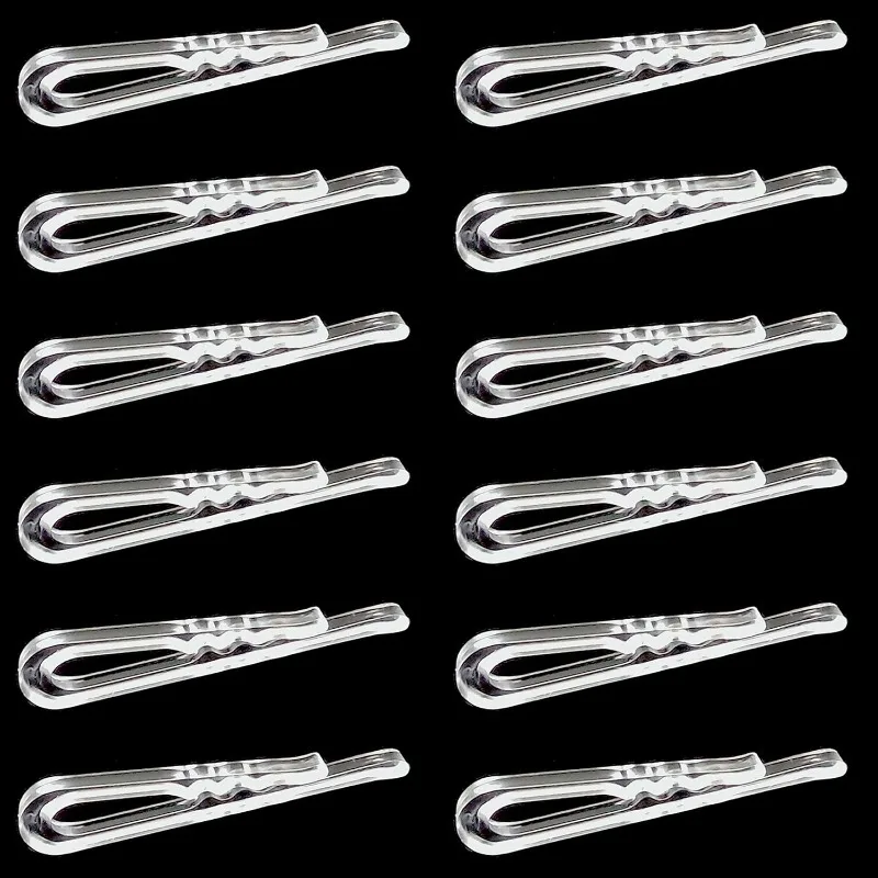 200Pcs/500pcs Alligator Clips with Teeth Clear  U Shape Plastic Shirt Folding Clips for Socks Dress Ties Hold Garments in Place