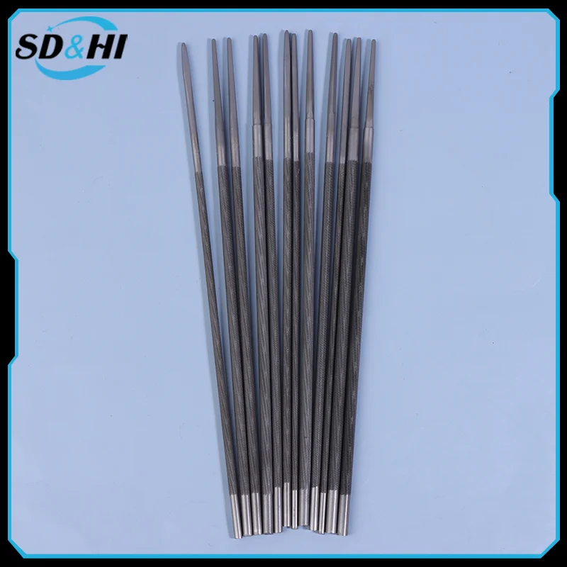 Round Chainsaw Files For Hand Manual Tools Filing Kit High Carbon Steel Woodworking Tools